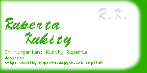 ruperta kukity business card